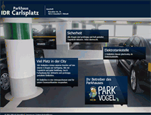 Tablet Screenshot of parkhaus-carlsplatz.de